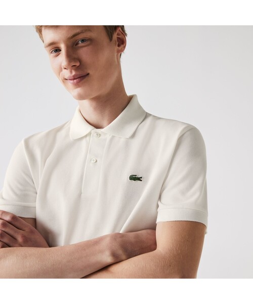 LACOSTE（ラコステ）の「オーガニックコットンポロシャツ（ポロシャツ・メンズ・ホワイト/グリーン/ネイビー/レッド/ライトピンク/ダークグリーン/イエロー・2/3/4/5）」の18枚目の写真