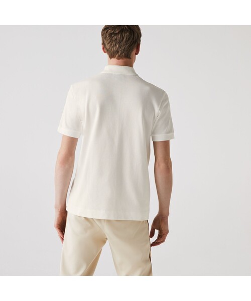 LACOSTE（ラコステ）の「オーガニックコットンポロシャツ（ポロシャツ・メンズ・ホワイト/グリーン/ネイビー/レッド/ライトピンク/ダークグリーン/イエロー・2/3/4/5）」の20枚目の写真