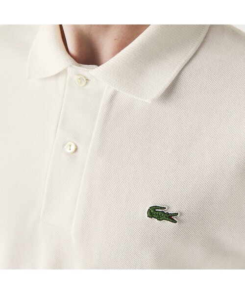 LACOSTE（ラコステ）の「オーガニックコットンポロシャツ（ポロシャツ・メンズ・ホワイト/グリーン/ネイビー/レッド/ライトピンク/ダークグリーン/イエロー・2/3/4/5）」の21枚目の写真