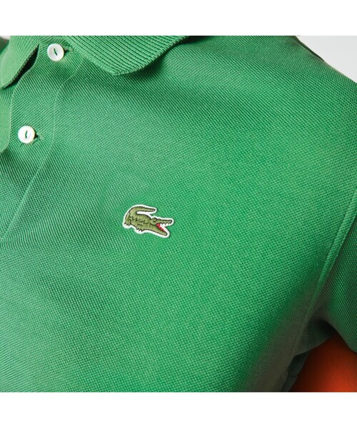 LACOSTE（ラコステ）の「オーガニックコットンポロシャツ（ポロシャツ・メンズ・ホワイト/グリーン/ネイビー/レッド/ライトピンク/ダークグリーン/イエロー・2/3/4/5）」の11枚目の写真