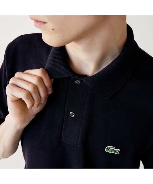 LACOSTE（ラコステ）の「オーガニックコットンポロシャツ（ポロシャツ・メンズ・ホワイト/グリーン/ネイビー/レッド/ライトピンク/ダークグリーン/イエロー・2/3/4/5）」の16枚目の写真