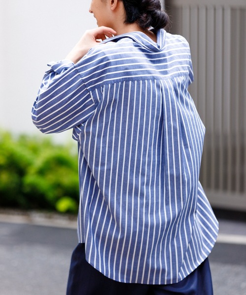 82-21 アダムエロペ 長袖シャツ ボウタイ チェック スキッパー