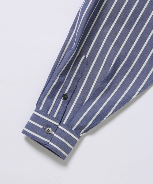 ADAM ET ROPE'（アダムエロペ）の「オーバーサイズ スキッパーシャツ（シャツ/ブラウス・メンズ・ホワイト系その他/ブルー系その他/ホワイト・M/L）」の9枚目の写真