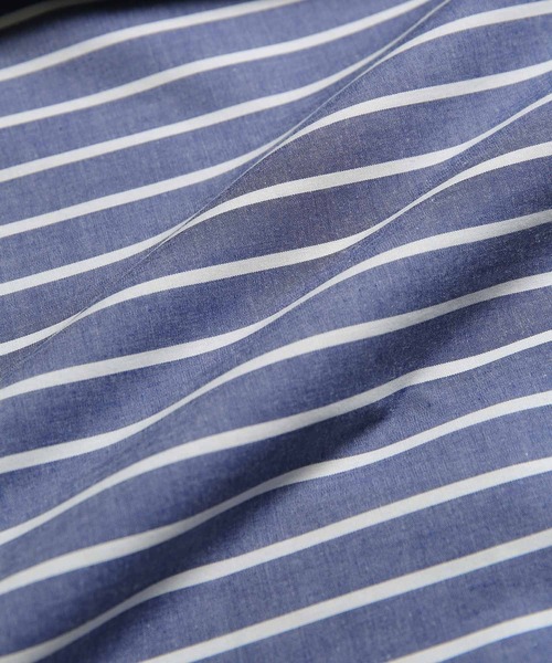 ADAM ET ROPE'（アダムエロペ）の「オーバーサイズ スキッパーシャツ（シャツ/ブラウス・メンズ・ホワイト系その他/ブルー系その他/ホワイト・M/L）」の11枚目の写真