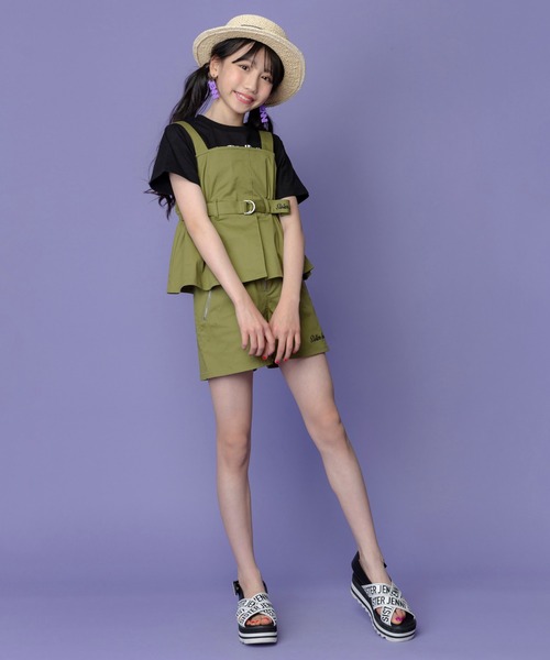 SISTER JENNI（SISTER JENNI）の「ベルト付ビスチェ＆Tシャツセット（Tシャツ/カットソー・キッズ・ベージュ/カーキ・130cm/140cm/150cm/160cm）」の6枚目の写真