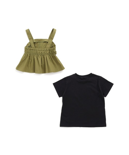 SISTER JENNI（SISTER JENNI）の「ベルト付ビスチェ＆Tシャツセット（Tシャツ/カットソー・キッズ・ベージュ/カーキ・130cm/140cm/150cm/160cm）」の14枚目の写真