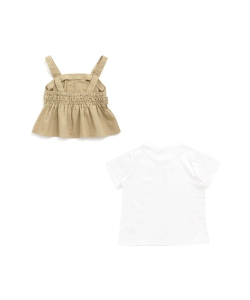 SISTER JENNI（SISTER JENNI）の「ベルト付ビスチェ＆Tシャツセット（Tシャツ/カットソー・キッズ・ベージュ/カーキ・130cm/140cm/150cm/160cm）」の10枚目の写真