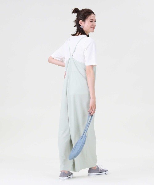 HONEYSUCKLE ROSE（ハニーサックルローズ）の「【HONEYSUCKLE ROSE】キャミサロペットレイヤード（サロペット/オーバーオール・レディース・グリーン/ベージュ/ブラック・M/L）」の17枚目の写真