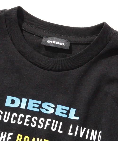 DIESEL KIDS（ディーゼルキッズ）の「DIESEL（ディーゼル）Kids & Junior　ブランドロゴ半袖カットソーTシャツ（Tシャツ/カットソー・キッズ・チャコールグレー/ブラック/ホワイト・4YEAR/6YEAR/8YEAR/14Y/10YEAR/12YEAR/16Y）」の9枚目の写真