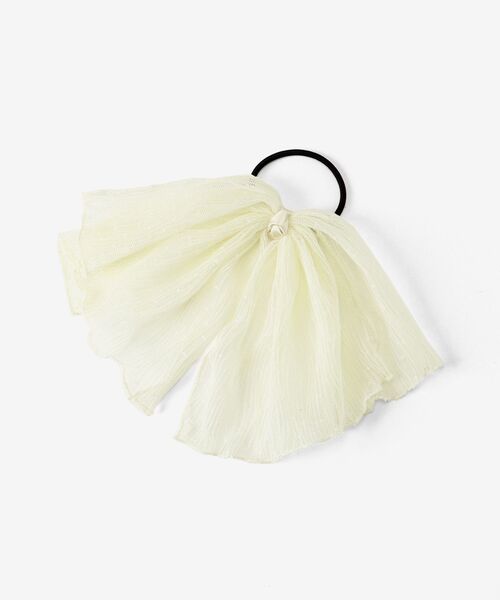 MAJESTIC LEGON(マジェスティックレゴン)の「ドットプリーツBigリボン(その他ヘアアクセサリー・レディース・ブラック/ベージュ/アイボリー・FREE)」の2枚目の写真