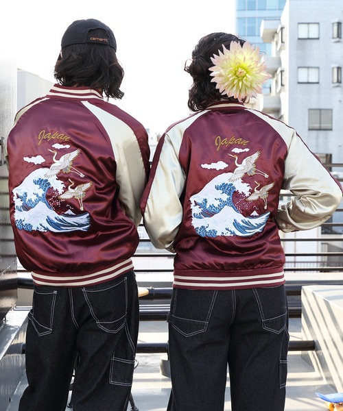ブラックベロアスカジャン | CUSTOM FEVER