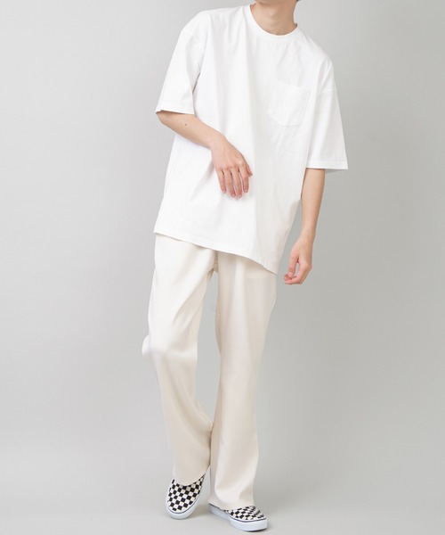 SPINNS（スピンズ）の「TR素材イージーフレアパンツ（スラックス・メンズ・ブラック/ブラウン/グレー/オフホワイト・M/L）」の8枚目の写真