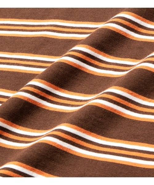 APPLEBUM（アップルバム）の「"70's" Border T-shirt（Tシャツ/カットソー・メンズ・ホワイト/ブラウン・MEDIUM/LARGE/X-LARGE）」の8枚目の写真