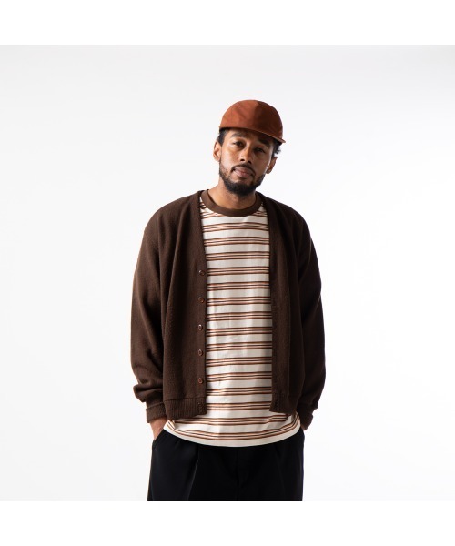 APPLEBUM（アップルバム）の「"70's" Border T-shirt（Tシャツ/カットソー・メンズ・ホワイト/ブラウン・MEDIUM/LARGE/X-LARGE）」の3枚目の写真