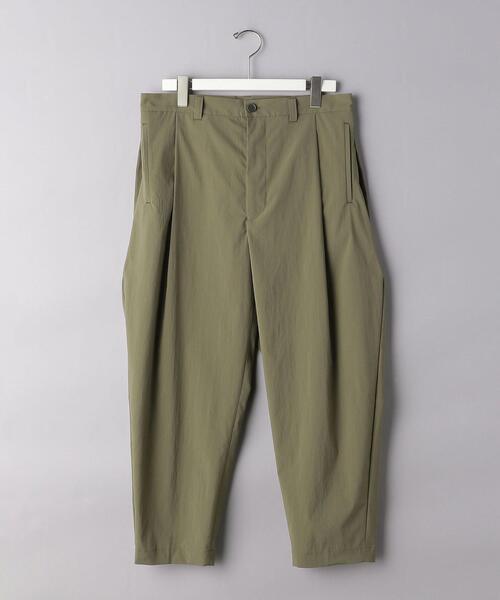 EN ROUTE(アンルート)の「<EN ROUTE(アンルート)> ポリエステル タフタ サイドプリーツ 1プリーツ(その他パンツ・メンズ・ブラック/オリーブ・1/2/3)」の8枚目の写真