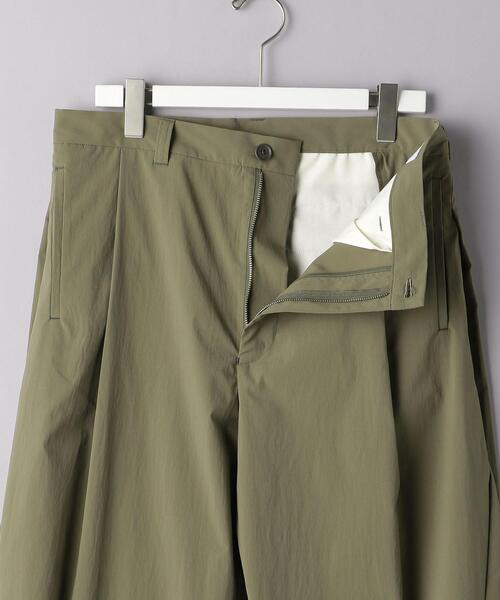EN ROUTE(アンルート)の「<EN ROUTE(アンルート)> ポリエステル タフタ サイドプリーツ 1プリーツ(その他パンツ・メンズ・ブラック/オリーブ・1/2/3)」の9枚目の写真