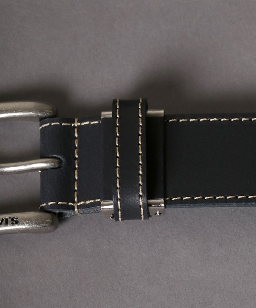 Levi's（リーバイス）の「【Levi's】スクエアバックル35mmステッチカラーレザーベルト（ベルト・メンズ・ブラック/ダークブラウン/ネイビー/ブラウン/レッド/モスグリーン・FREE）」の8枚目の写真