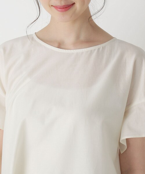 smart pink（スマートピンク）の「◆【手洗い可】フラワー刺しゅうイレギュラーヘムブラウス（シャツ/ブラウス・レディース・ブルー/アイボリー・88）」の10枚目の写真