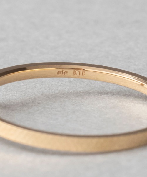 ete k18 YG クレールクロスドットリング　11号 ete k18 YG クレールクロスドットリング 11号 ete（エテ）の「○K18YG