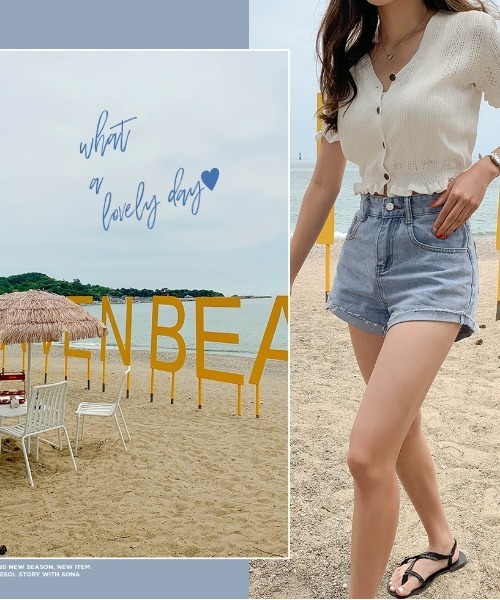 SONA（ソナ）の「SONYUNARA フリルショート半袖カーディガン（Tシャツ/カットソー・レディース・アイボリー・FREE）」の13枚目の写真