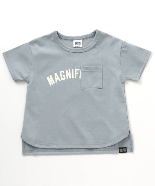 BREEZE（ブリーズ）の「【WEB限定】ロゴカラバリTシャツ（Tシャツ/カットソー・キッズ・ピンク/オフホワイト/サックスブルー/ブラック/イエロー/ブルー/オリーブ/グリーン/ベージュ/チャコール・150/120/90/130/100/110/140）」の8枚目の写真