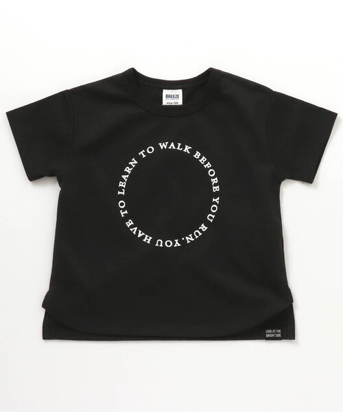 BREEZE（ブリーズ）の「【WEB限定】ロゴカラバリTシャツ（Tシャツ/カットソー・キッズ・ピンク/オフホワイト/サックスブルー/ブラック/イエロー/ブルー/オリーブ/グリーン/ベージュ/チャコール・150/120/90/130/100/110/140）」の3枚目の写真