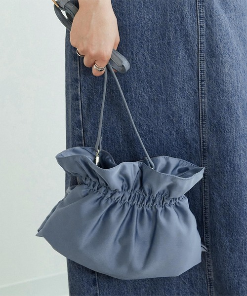 titivate（ティティベイト）の「ｷﾞｬｻﾞｰｻﾃﾝﾊﾞｯｸﾞ（クラッチバッグ・レディース・ブラック/ベージュ系その他/イエロー/サックスブルー・F）」の3枚目の写真