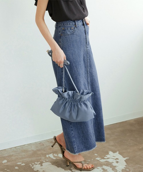 titivate（ティティベイト）の「ｷﾞｬｻﾞｰｻﾃﾝﾊﾞｯｸﾞ（クラッチバッグ・レディース・ブラック/ベージュ系その他/イエロー/サックスブルー・F）」の8枚目の写真