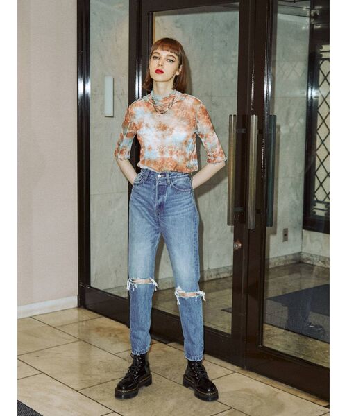 jouetie（ジュエティ）の「メローシアートップス（Tシャツ/カットソー・レディース・オフホワイト/ブラック/ブラウン/その他1・MEDIUM）」の22枚目の写真