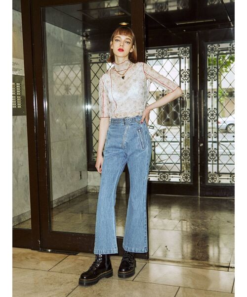 jouetie（ジュエティ）の「メローシアートップス（Tシャツ/カットソー・レディース・オフホワイト/ブラック/ブラウン/その他1・MEDIUM）」の20枚目の写真