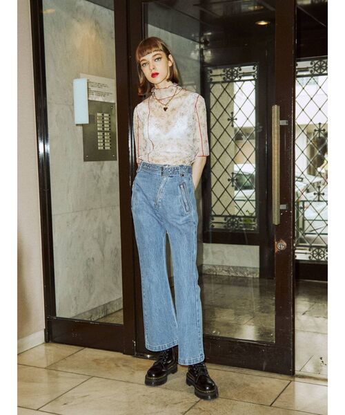 jouetie（ジュエティ）の「メローシアートップス（Tシャツ/カットソー・レディース・オフホワイト/ブラック/ブラウン/その他1・MEDIUM）」の15枚目の写真