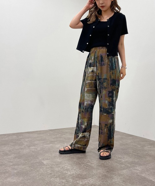 apres jour mignon（アプレジュールミニョン）の「ペイント柄イージーパンツ【ZOZOTOWN限定アイテム】（その他パンツ・レディース・ブルー系その他/パープル系その他/グリーン系その他・MEDIUM/SMALL/X-LARGE）」の22枚目の写真