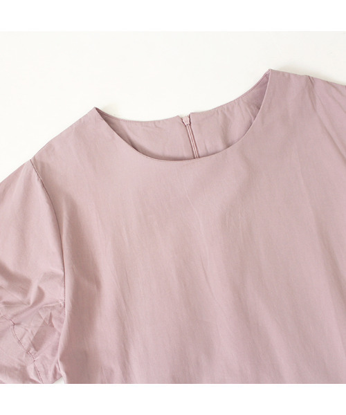 MODE ROBE（モードローブ）の「半袖フレアロングワンピース（ワンピース・レディース・ホワイト/ピンク・FREE）」の18枚目の写真