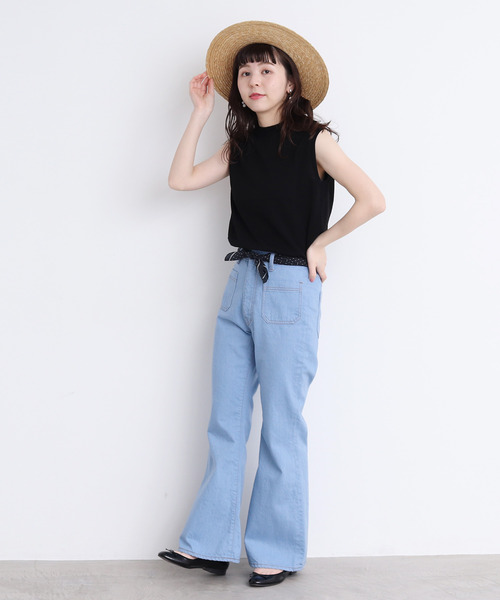 CHILD WOMAN（チャイルドウーマン）の「ICE COTTON クルーノースリプルオーバー（ニット/セーター・レディース・レッド/グリーン/ホワイト/ブラック/ダークブラウン/ピンク・FREE）」の11枚目の写真