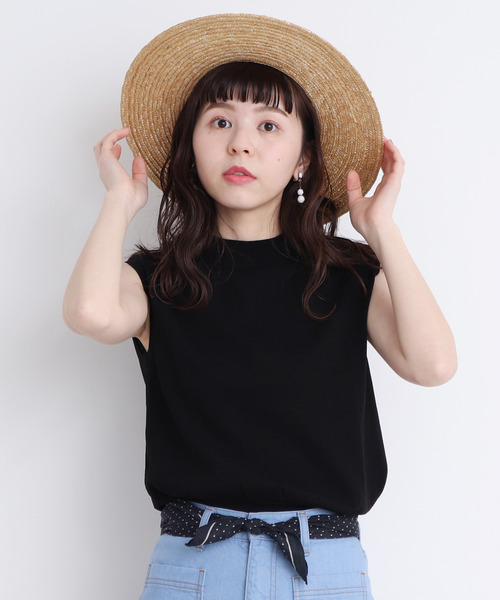 CHILD WOMAN（チャイルドウーマン）の「ICE COTTON クルーノースリプルオーバー（ニット/セーター・レディース・レッド/グリーン/ホワイト/ブラック/ダークブラウン/ピンク・FREE）」の9枚目の写真