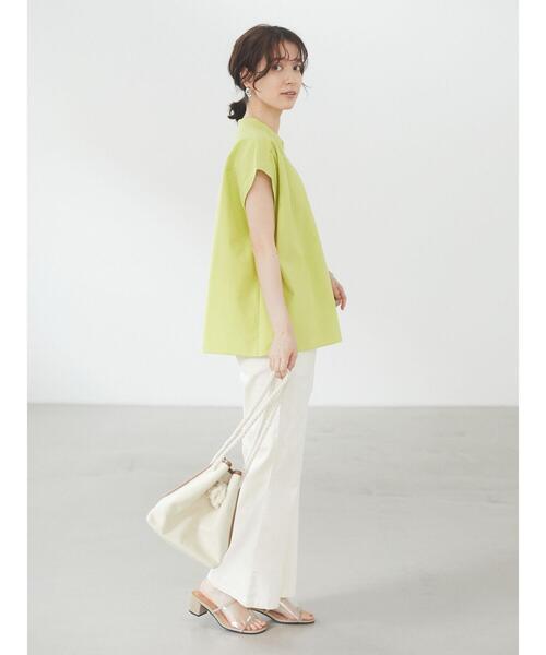 Green Parks(グリーンパークス)の「ホワイトストレートデニムパンツ*(その他パンツ・レディース・オフホワイト・FREE)」の3枚目の写真