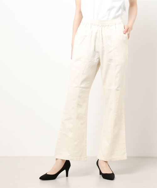 Green Parks(グリーンパークス)の「ホワイトストレートデニムパンツ*(その他パンツ・レディース・オフホワイト・FREE)」の7枚目の写真