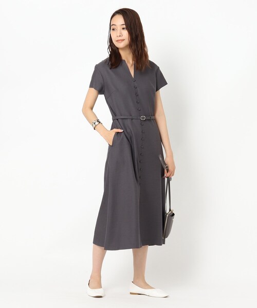 セール ワンピース ドレス Untitled アンタイトル のファッション Untitled アンタイトル のワンピース 洗える スラブスキッパーワンピース ワンピース オンラインストア販促品