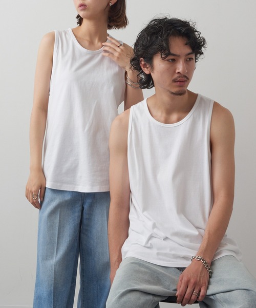 MAISON CLUB（メゾンクラブ）の「【MAISON CLUB】ヘビーウェイトタンクトップ プレミアムコットン100%  WILL（タンクトップ・メンズ・ホワイト/ブラック/ネイビー/グレー・XL/M/L/S/XS）」の9枚目の写真