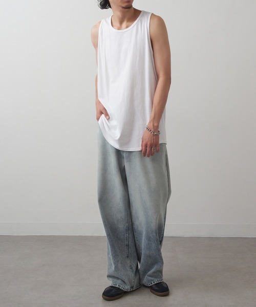 MAISON CLUB（メゾンクラブ）の「【MAISON CLUB】ヘビーウェイトタンクトップ プレミアムコットン100%  WILL（タンクトップ・メンズ・ホワイト/ブラック/ネイビー/グレー・XL/M/L/S/XS）」の15枚目の写真