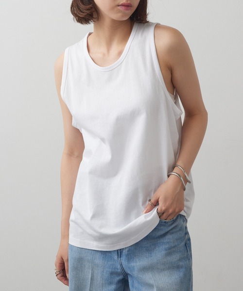 MAISON CLUB（メゾンクラブ）の「【MAISON CLUB】ヘビーウェイトタンクトップ プレミアムコットン100%  WILL（タンクトップ・メンズ・ホワイト/ブラック/ネイビー/グレー・XL/M/L/S/XS）」の14枚目の写真