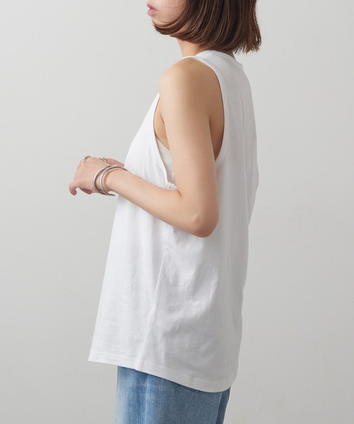 MAISON CLUB（メゾンクラブ）の「【MAISON CLUB】ヘビーウェイトタンクトップ プレミアムコットン100%  WILL（タンクトップ・メンズ・ホワイト/ブラック/ネイビー/グレー・XL/M/L/S/XS）」の7枚目の写真