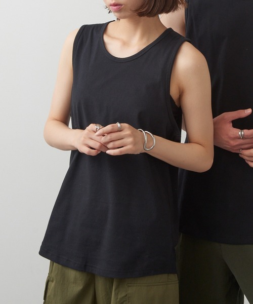 MAISON CLUB（メゾンクラブ）の「【MAISON CLUB】ヘビーウェイトタンクトップ プレミアムコットン100%  WILL（タンクトップ・メンズ・ホワイト/ブラック/ネイビー/グレー・XL/M/L/S/XS）」の12枚目の写真