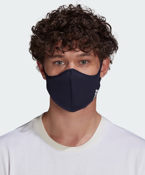 adidas（アディダス）の「フェイスカバー 3枚組 [FACE COVERS 3-PACK] アディダス（マスク・メンズ・ブラック×ブラック/ブラック系その他/ダークネイビー・MEDIUM/X-LARGE/XXX-LARGE）」の5枚目の写真
