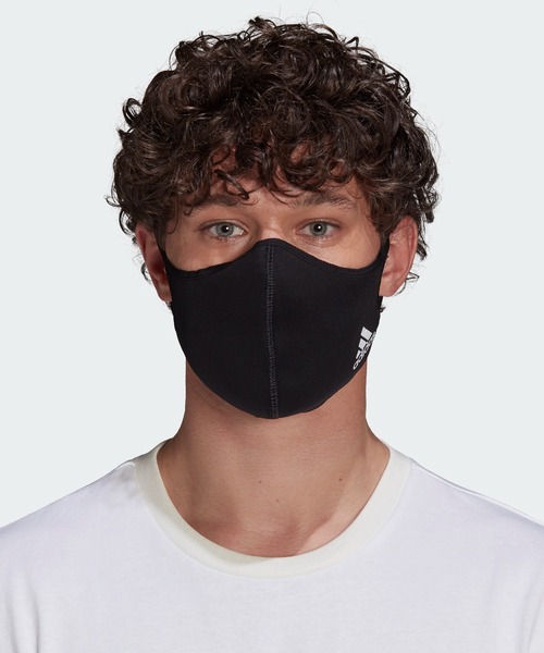 adidas（アディダス）の「フェイスカバー 3枚組 [FACE COVERS 3-PACK] アディダス（マスク・メンズ・ブラック×ブラック/ブラック系その他/ダークネイビー・MEDIUM/X-LARGE/XXX-LARGE）」の7枚目の写真