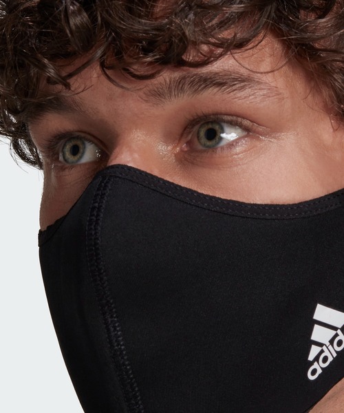 adidas（アディダス）の「フェイスカバー 3枚組 [FACE COVERS 3-PACK] アディダス（マスク・メンズ・ブラック×ブラック/ブラック系その他/ダークネイビー・MEDIUM/X-LARGE/XXX-LARGE）」の10枚目の写真