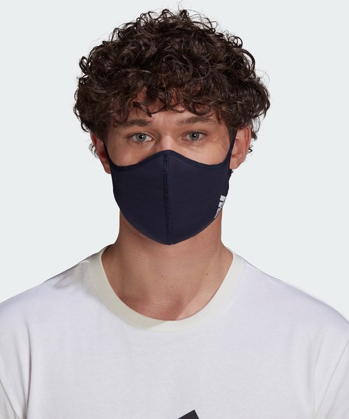 adidas（アディダス）の「フェイスカバー 3枚組 [FACE COVERS 3-PACK] アディダス（マスク・メンズ・ブラック×ブラック/ブラック系その他/ダークネイビー・MEDIUM/X-LARGE/XXX-LARGE）」の15枚目の写真