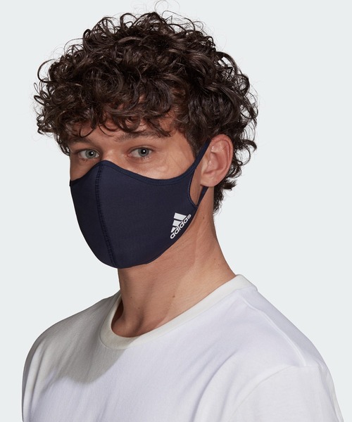 adidas（アディダス）の「フェイスカバー 3枚組 [FACE COVERS 3-PACK] アディダス（マスク・メンズ・ブラック×ブラック/ブラック系その他/ダークネイビー・MEDIUM/X-LARGE/XXX-LARGE）」の16枚目の写真