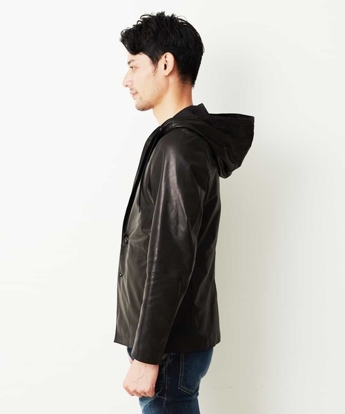 MICHEL KLEIN HOMME   （ミッシェルクランオム）の「レザーブルゾン（BABY GOAT NAKED）（ブルゾン・メンズ・ブラック・MEDIUM/LARGE/X-LARGE）」の11枚目の写真