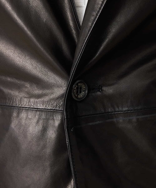 MICHEL KLEIN HOMME   （ミッシェルクランオム）の「レザーブルゾン（BABY GOAT NAKED）（ブルゾン・メンズ・ブラック・MEDIUM/LARGE/X-LARGE）」の7枚目の写真